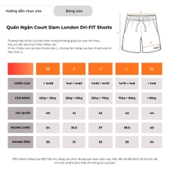 Quần Ngắn Court Slam London Dri-FIT Tennis Shorts