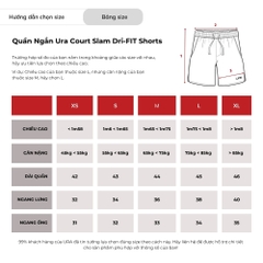 Quần Ngắn Ura Court Slam Dri-FIT Tennis Shorts