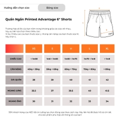 Quần Ngắn Court Printed Advantage 6'' Shorts