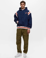 Áo Khoác NK Authentics Men's Woven Lined 1/2-Zip Hoodie