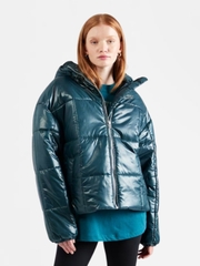 Áo Phao Sportswear Classic Puffer Shine Women's Therma-FIT Loose Jacket
