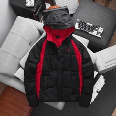 Áo Phao Air JD Wide Stripe Zipper Hooded Winter Jacket