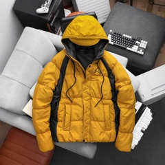 Áo Phao Air JD Wide Stripe Zipper Hooded Winter Jacket
