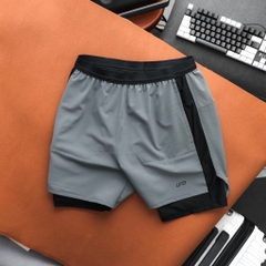 Quần Ngắn Ura Stride Hybrid Running Shorts