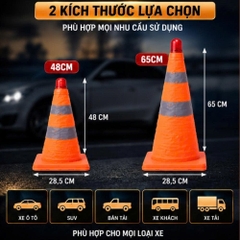 cọc tiêu giao thông phản quang gấp gọn