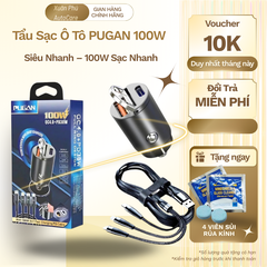 Tẩu Sạc Ô Tô PUGAN 100W Siêu Nhanh