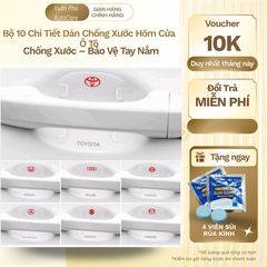 Combo 10 miếng silicon dán hõm cửa , tay cầm , tai gương