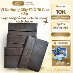 Ví da đựng giấy tờ có logo xe