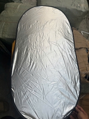 Tấm che nắng kính lái phủ bạc titan gấp gọn