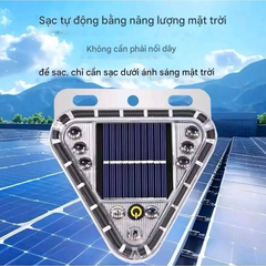 Đèn led cảnh báo nguy hiểm - tam giác hút từ tính 12cm