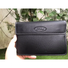 Ví da đựng giấy tờ có logo xe Đen