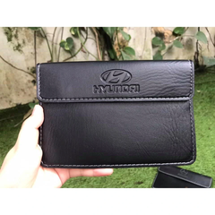 Ví da đựng giấy tờ có logo xe Đen