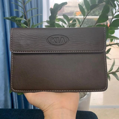 Ví da đựng giấy tờ có logo xe nâu