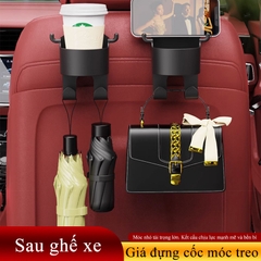 Giá Đỡ Cốc Nước Gắn Ghế Ngồi 0to Bằng ABS Có Móc Treo Đồ Và Giá Đỡ Treo Sau Xe Tiện Dụng- hàng đẹp