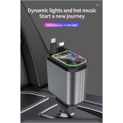 Tẩu sạc nhanh ô tô 4 trong 1  Type-C 120W