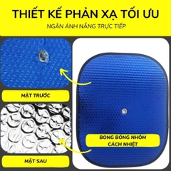 Bộ 2 miếng tấm che nắng xốp xanh
