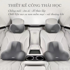 Bộ gối + tựa lưng cao su non awesome