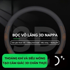 Bọc Vô Lăng Nappa dán tròn 38