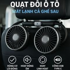 Quạt đôi treo sau ghế