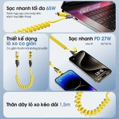 Dây sạc nhanh 4 trong một lò xo