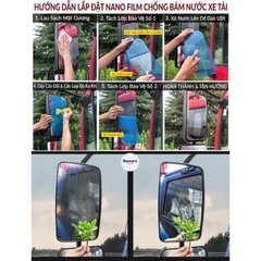 Bộ 2 miếng dán kính Nano chống đọng nước xe tải