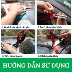 Gioăng Cao Su Chữ T - Dán Viền Chân Kính Nóc Xe Hơi Ô Tô, Nẹp Viền Kính Lái Bên Ngoài Chống Bụi Bẩn