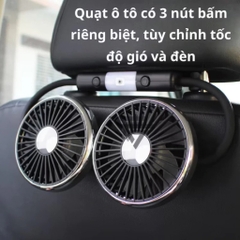 Quạt đôi treo sau ghế