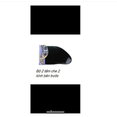 Bộ 2 tấm che nắng cao su non phía sau 44*38