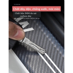 Combo bộ 9 miếng dán bậc cửa carbon