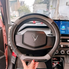 Bọc Vô Lăng da luxury vân carbon Dcut 38