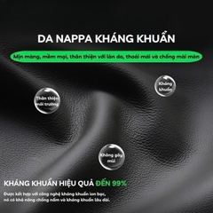 Bọc Vô Lăng Nappa dán tròn 38