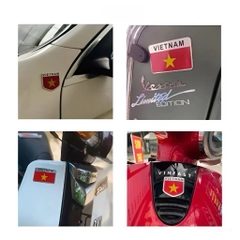 combo1 Tem CN +khiên I yêu việt nam