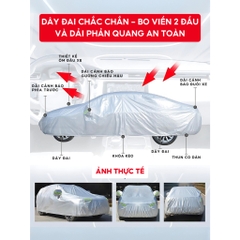 Bạt phủ toàn xe chất liệu bạt nhôm 3 lớp