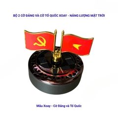 Cờ tổ quốc quay bằng năng lượng mặt trời （có kèm tinh dầu）