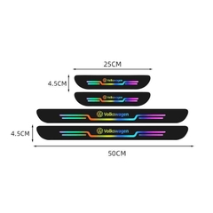 Bộ 4 Miếng Dán Phản Quang Dán Bậc Cửa và Cốp Decal Chống Trầy logo