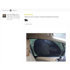 Bộ 2 tấm che nắng cao su non phía sau 44*38