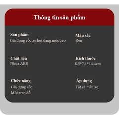 Giá Đỡ Cốc Nước Gắn Ghế Ngồi 0to Bằng ABS Có Móc Treo Đồ Và Giá Đỡ Treo Sau Xe Tiện Dụng- hàng đẹp