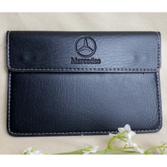 Ví da đựng giấy tờ có logo xe Đen