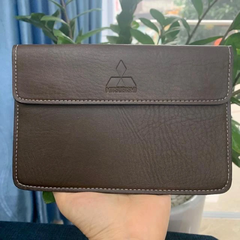Ví da đựng giấy tờ có logo xe nâu