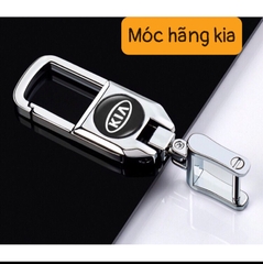 Móc khoá xoay 360 độ dán logo kèm tô vít