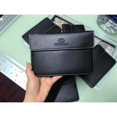 Ví da đựng giấy tờ có logo xe Đen