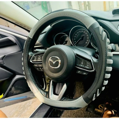 Bọc Vô Lăng da luxury vân carbon Tròn 49