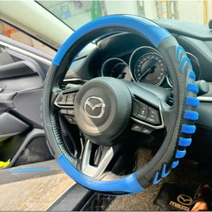 Bọc Vô Lăng da luxury vân carbon Tròn 45
