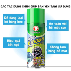 Xịt tẩy Keo xanh lá Huangka