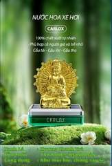 Nước hoa ô tô CARLOX kiêm tượng phật Quan Thế Âm nghìn tay xoay 360 độ bằng năng lượng mặt trời