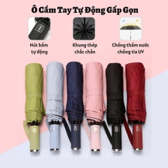 Ô dù che nắng che mưa 24 nan kép , gấp gọn tự động