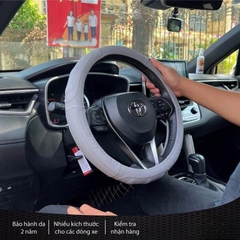 Bọc vô lăng da thật Tròn 38