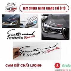 tem dán decal sport mind produce by sport