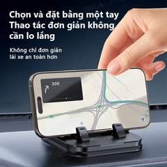 Giá đỡ điện thoại ô tô bảng điều khiển đa năng, xoay 360 độ, giá đỡ điện thoại di động có biển số