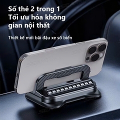 Giá đỡ điện thoại ô tô bảng điều khiển đa năng, xoay 360 độ, giá đỡ điện thoại di động có biển số